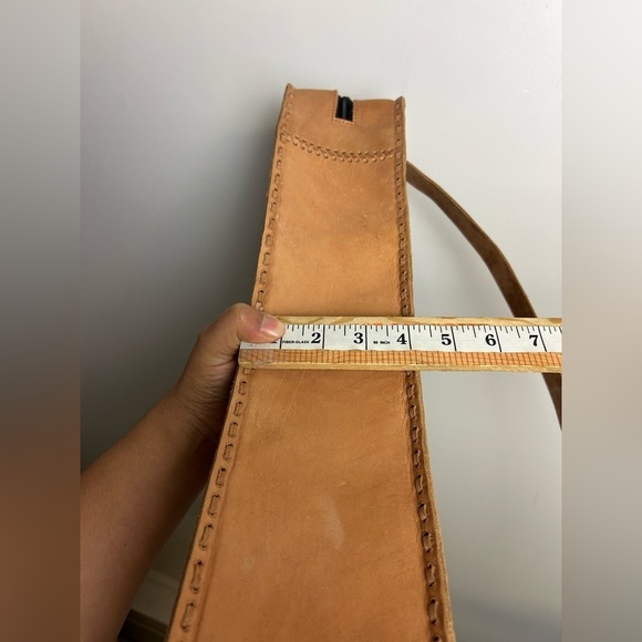 Ukelele Genuin Brown Leather Case Crossbody Strap Minimalist Neutral adjustable - Picture 11 of 14